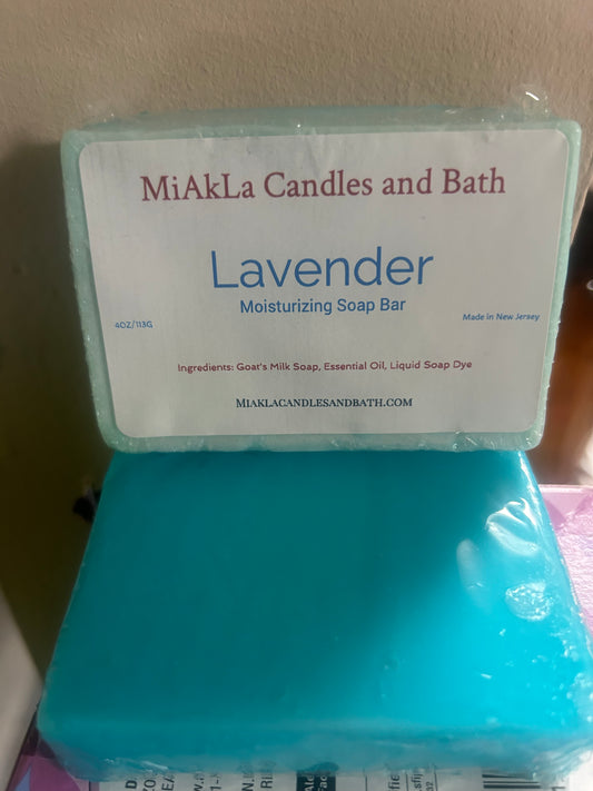 Lavender scented moisturizing bar