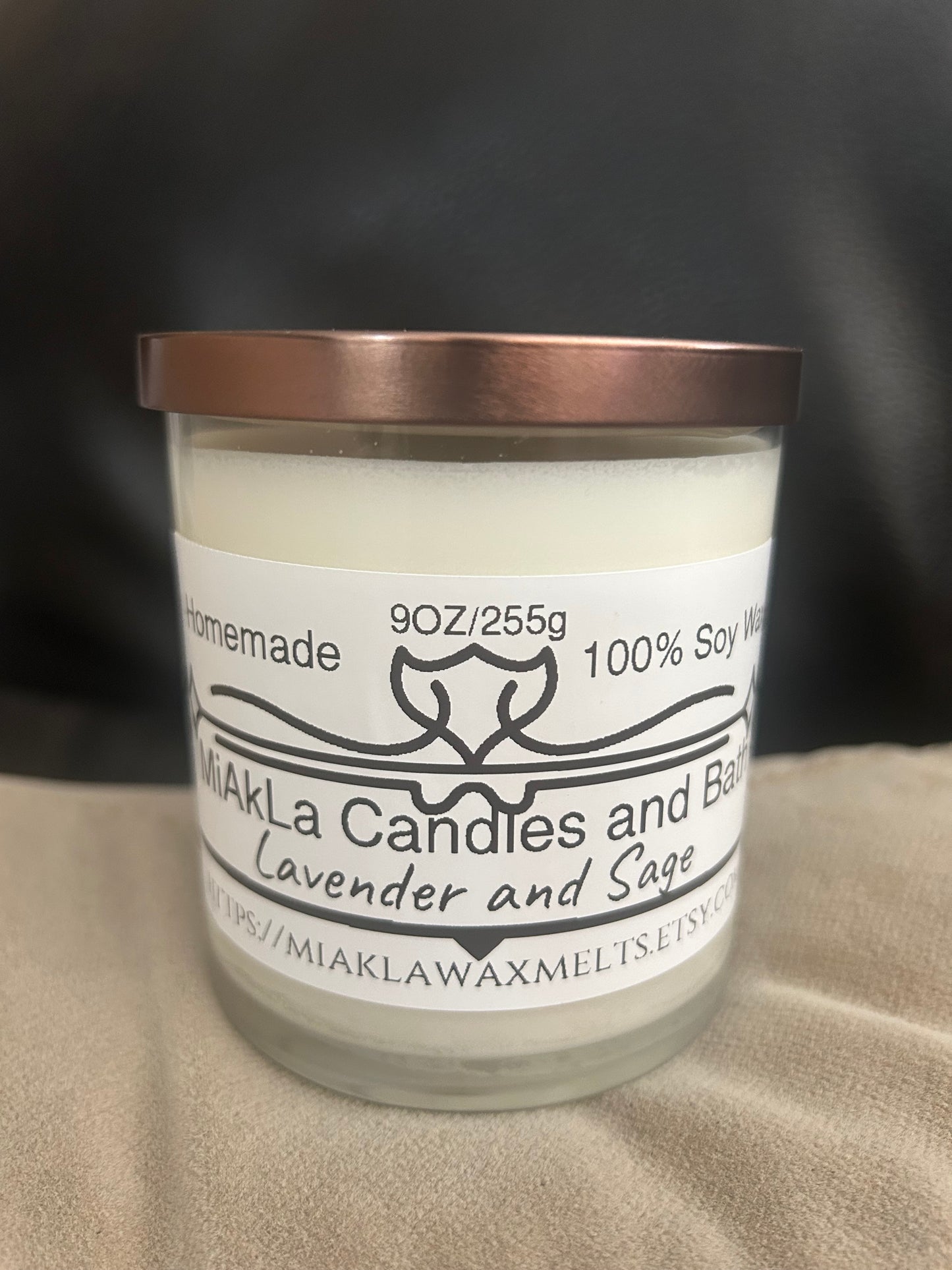 Lavender and Sage 9OZ scented candle